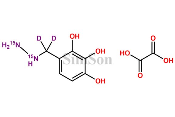 Trihydroxybenzyl Hydrazine 15N2 D2 Oxalate