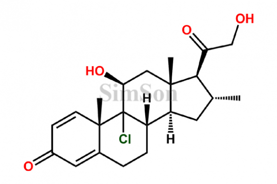 Pregna-chloror1,4-diene-3,20-dione, 9-chloro-alpha11,21-dihydroxy-16-methyl-, (11beta ,alpha 16alpha)