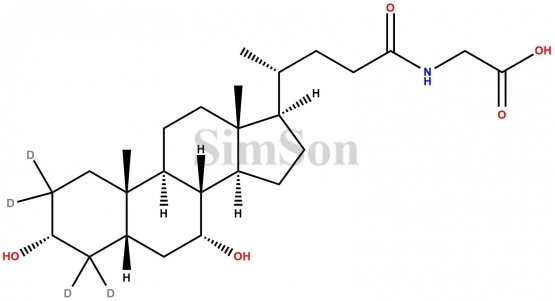 Glycochenodeoxycholic-2,2,4,4-d4 Acid