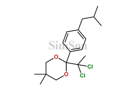 2-(1,1-dichloroethyl)-2-(4-isobutylphenyl)-5,5-dimethyl-1,3-dioxane