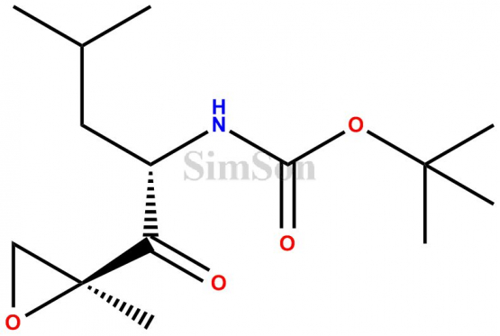 N-[(1S)-3-methyl-1-[[(2S)-2-methyl-2-oxiranyl]carbonyl]butyl]-Carbamic acid 1,1-dimethylethyl ester