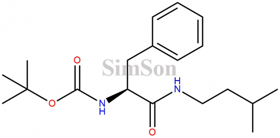 Carbamic acid,[2-[3-methylbutyl)amino-2-oxo-1-(phenylmethyl)methyl]-1,1-dimethylethylester (S)