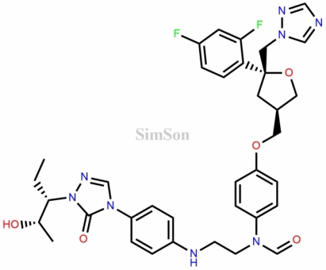 Posaconazole Desethylene Monoformyl Impurity