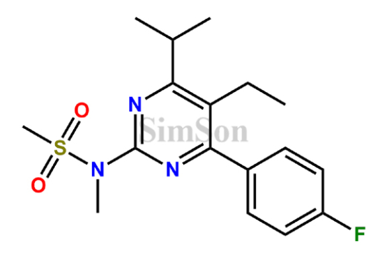 N-(5-ethyl-4-(4-fluorophenyl)-6-isopropylpyrimidin-2-yl)-N-methylmethanesulfonamide