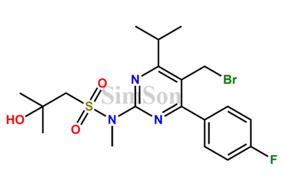 N-(5-(bromomethyl)-4-(4-fluorophenyl)-6-isopropylpyrimidin-2-yl)-2-hydroxy-N,2-dimethylpropane-1-sulfonamide