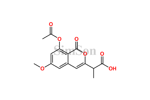 2-(8-Acetoxy-6-methoxy-1-oxo-1H-isochromen-3-yl)propanoic Acid