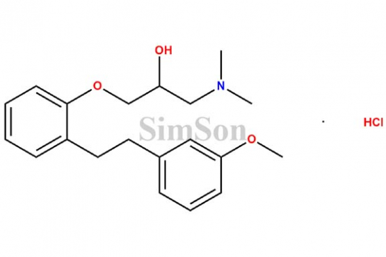 1-(Dimethylamino)-3-(2-(3-methoxyphenethyl)phenoxy)propan-2-ol Hydrochloride