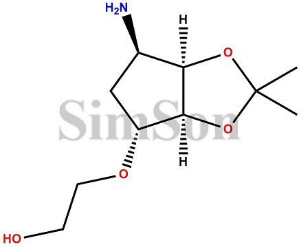 2-(((3aS,4R,6R,6aR)-6-amino-2,2-dimethyltetrahydro-3aH-cyclopenta[d][1,3]dioxol-4-yl)oxy)ethanol
