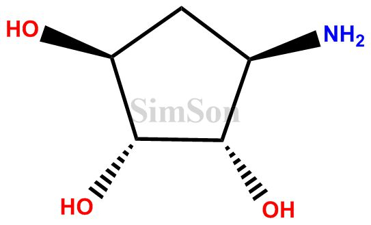 (1S,2R,3S,4R)-4-aminocyclopentane-1,23-triol