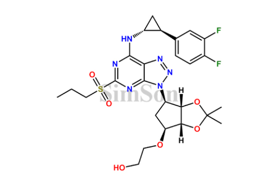 [3aR-[3a.alpha.,4.alpha.,6.alpha.(1R*,2S*),6a.alpha.]]2-6-[7-[[2-(3,4-diFluoroph enyl)cyclopropyl]amino]-5-(propylsulphonyl)-3H-1,2,3-triazolo[4,5-d]pyrimid in-3-yl]-tetrahydro-2,2-dimethyl-4H-cyclopenta-1,3-dioxol-4yl-oxyethanol