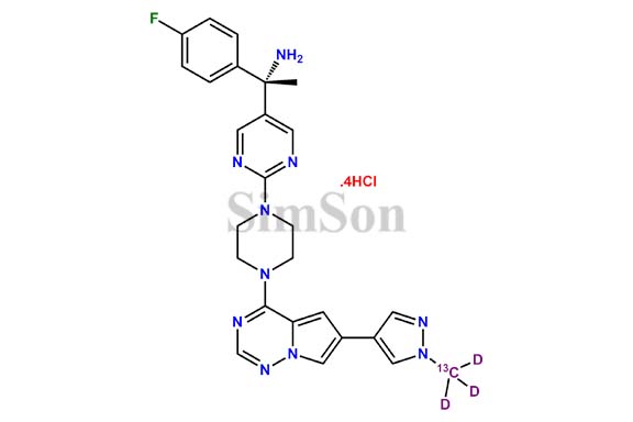 (13C,2H3)-Avapritinib tetrahydrochloride