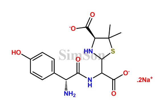 (4S)-2-[[[(2R)-2-amino-2-(4-hydroxyphenyl)acetyl]amino]carboxymethyl]-5,5-dimethylthiazolidine-4-carboxylic acid sodium salt