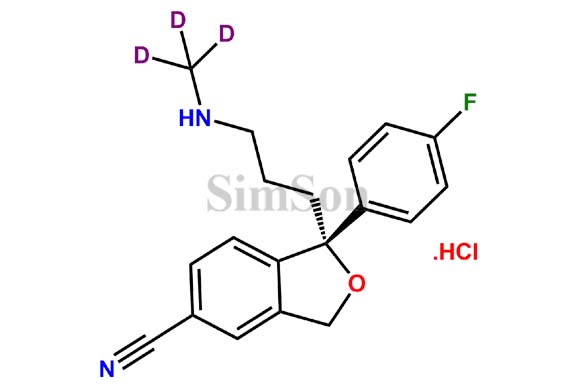 (S)-N-Desmethyl Citalopram Hydrochloride D3