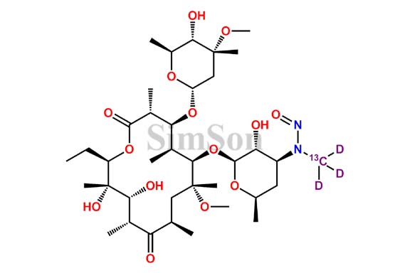 N-nitroso desmethyl Clarithromycin 13CD3