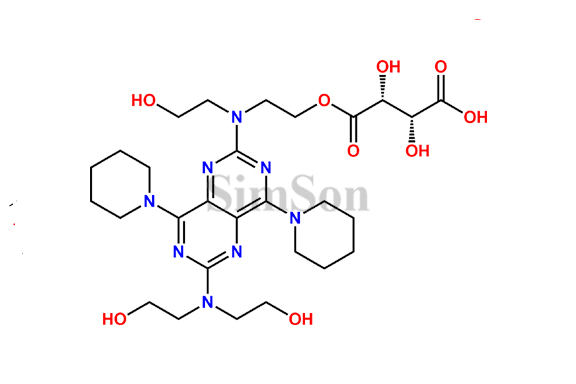 Dipyridamole tartaric acid monoester