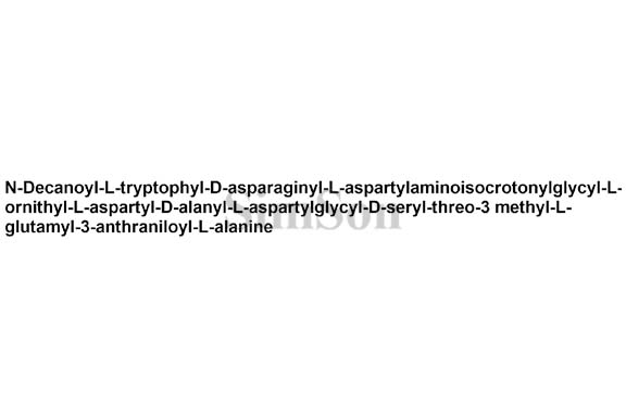Daptomycin 4-isocrotonyl open lactone