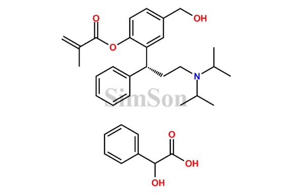 (R)-2-(3-(diisopropylamino)-1-phenylpropyl)-4-(hydroxymethyl)phenyl methacrylate 2-hydroxy-2-phenylacetate