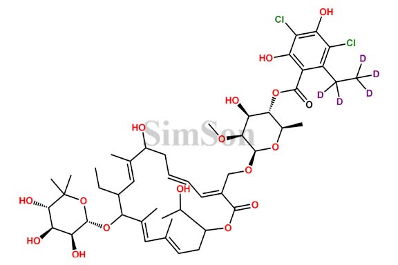 Fidaxomicin Metabolite-D5