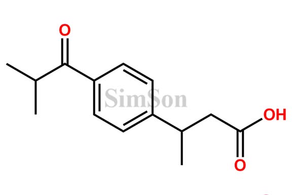 3-(4-isobutyryl)phenyl butanoic acid