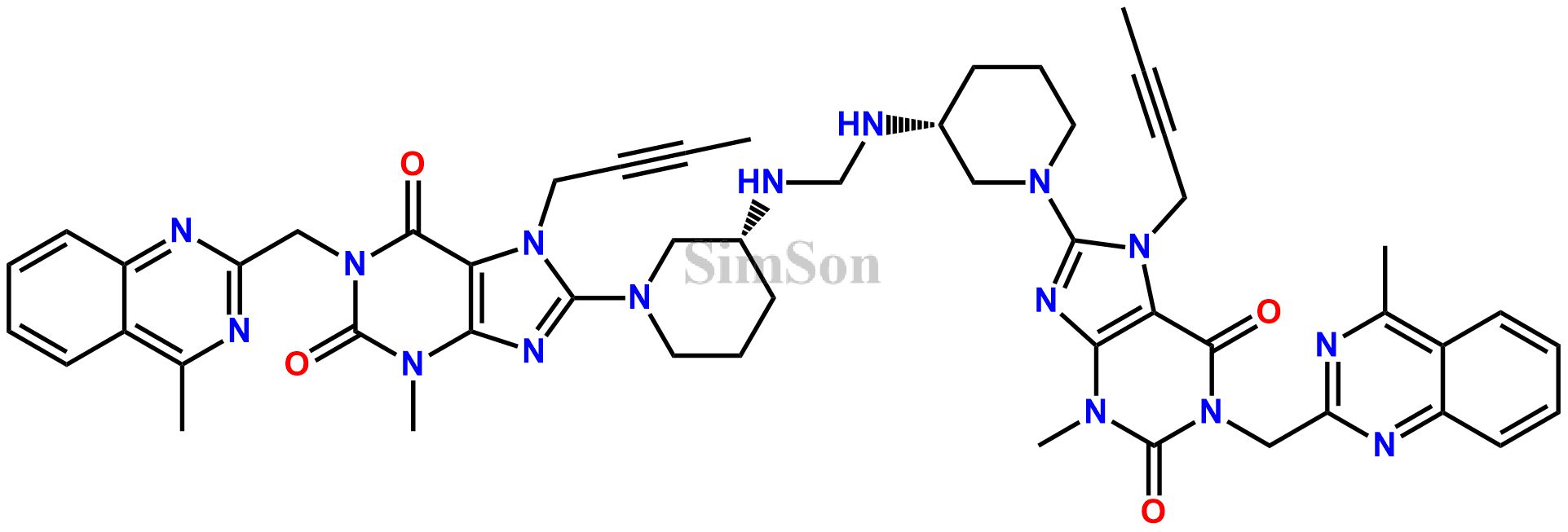 Linagliptin N,N`-Methylene Dimer