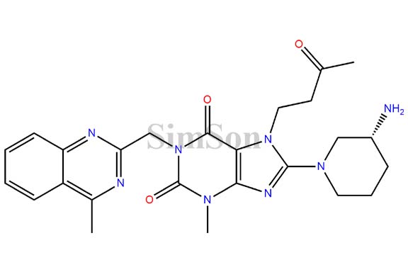 (R)-8-(3-aminopiperidin-1-yl)-3-methyl-1-((4-methylquinazolin-2-yl)methyl)-7-(3-oxobutyl)-1H-purine-2,6(3H,7H)-dione
