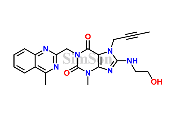 7-(But-2-ynyl)-8-(2-hydroxy-ethylamino)-3-methyl-1-(4-methyl-quinazolin-2-yl)methyl-3,7-dihydro-1H-purine-2,6-dione