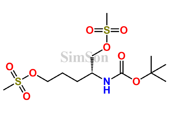 (R)-2-((tert-butoxycarbonyl)amino)pentane-1,5-diyl dimethanesulfonate