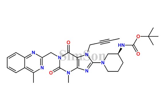 Tert-Butyl(S)-(1-(7-(but-2-yn-1-yl)-3-methyl-1-((4-methylquinazolin-2-yl)methyl)-2,6-dioxo-2,3,6,7-tetrahydro-1H-purin-8-yl)piperidin-3-yl)carbamate