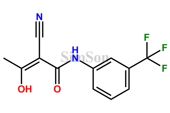 2-Cyano-3-hydroxy-but-2-enoic acid (3-trifluoromethylphenyl)amide