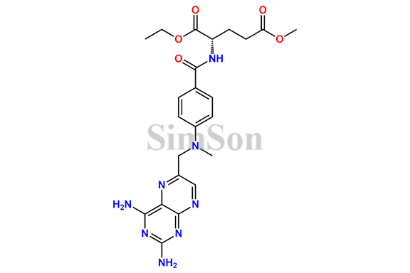 (S)-1-ethyl 5-methyl 2-(4-(((2,4-diaminopteridin-6-yl)methyl)(methyl)amino)benzamido)pentanedioate