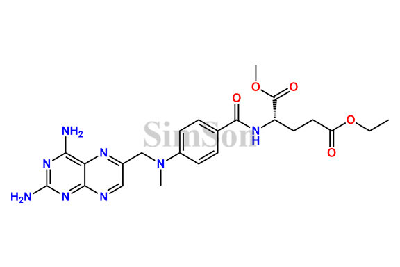(S)-5-ethyl 1-methyl2-(4-(((2,4-diaminopteridin-6-yl)methyl)(methyl)amino)benzamido)pentanedioate