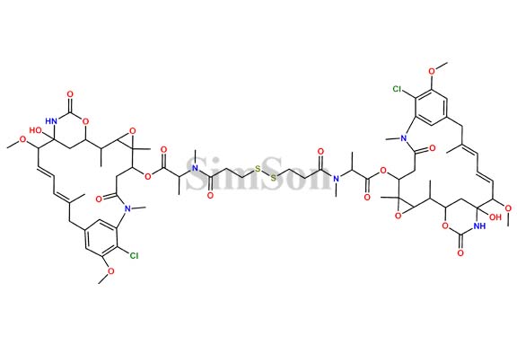 N2`,N2```-[Dithiobis(1-oxo-3,1-propanediyl)]bis[N2'-deacetyl-maytansine