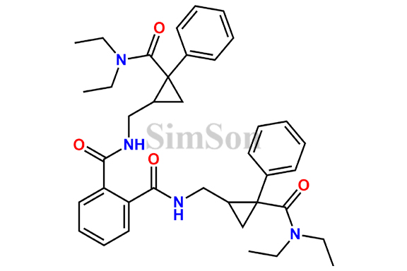 N1,N2-Bis[[2-[(diethylamino)carbonyl]-2-phenylcyclopropyl]methyl]-1,2-benzenedicarboxamide