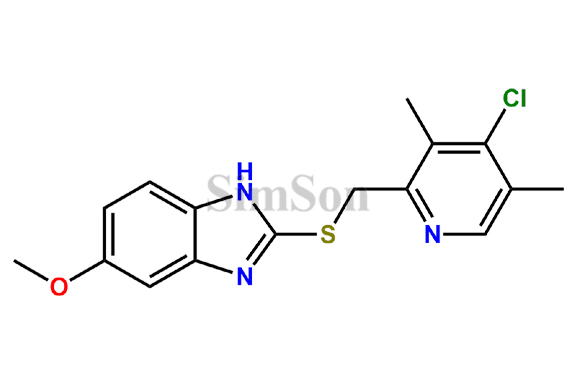 4-Desmethoxy-4-chloro Omeprazole Sulfide