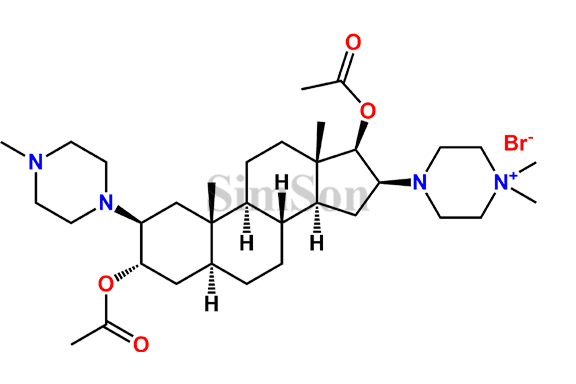 4-((2S,3S,5S,8R,9S,10S,13S,14S,16S,17R)-3,17-diacetoxy-10,13-dimethyl-2-(4-methylpiperazin-1-yl)hexadecahydro-1H-cyclopenta[a]phenanthren-16-yl)-1,1-dimethylpiperazin-1-ium bromide