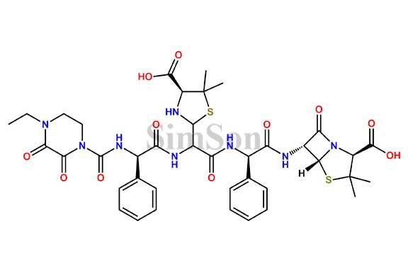 Open ring piperacillinylampicillin