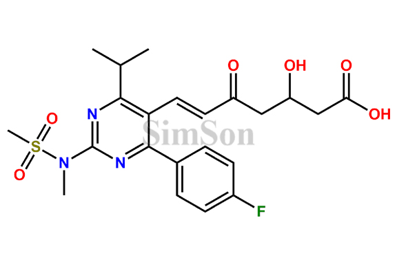7-[4-(4-Fluorophenyl)-6-(1-methylethyl)-2-[methyl(methylsulfonyl)amino]-5-pyrimidinyl]-3-hydroxy-5-oxo-6-heptenoic acid
