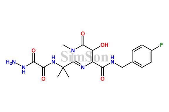 N-(4-fluorobenzyl)-2-(2-(2-hydrazinyl-2-oxoacetamido)propan-2-yl)-5-hydroxy-1-methyl-6-oxo-1,6-dihydropyrimidine-4-carboxamide