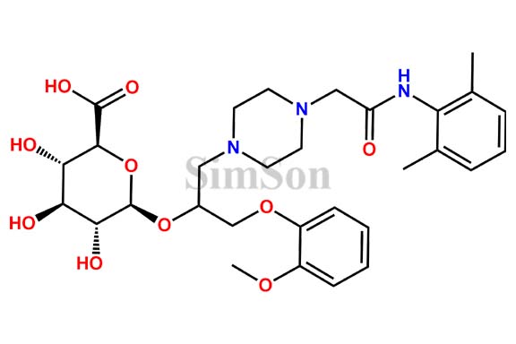 (R,S)-Ranolazine O-beta-D-glucuronide