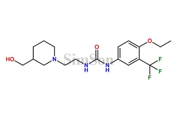 N-[4-ethoxy-3-(trifluoromethyl)phenyl]-N`-{2-[3-(hydroxymethyl)piperidin-1-yl]ethyl}urea