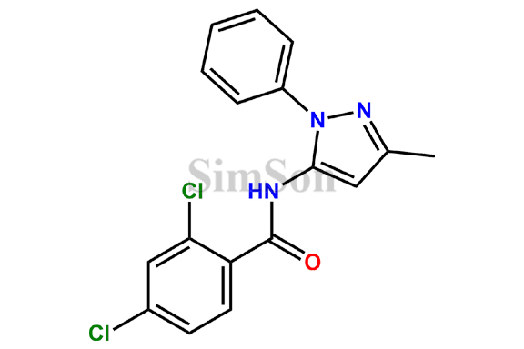 2,4-dichloro-N-(3-methyl-1-phenyl-1H-pyrazol-5-yl)benzamide