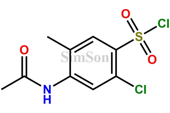 4-acetamido-2-chloro-5-methylbenzene-1-sulfonyl chloride