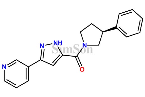 [(3S)-3-phenylpyrrolidin-1-yl]-(3-pyridin-3-yl-1H-pyrazol-5-yl)methanone
