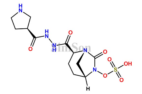 (1R,2S,5R)-7-Oxo-6-(sulfooxy)-1,6-diazabicyclo[3.2.1]octane-2-carboxylic acid 2-[2-[(3S)-3-pyrrolidinylcarbonyl]hydrazide]