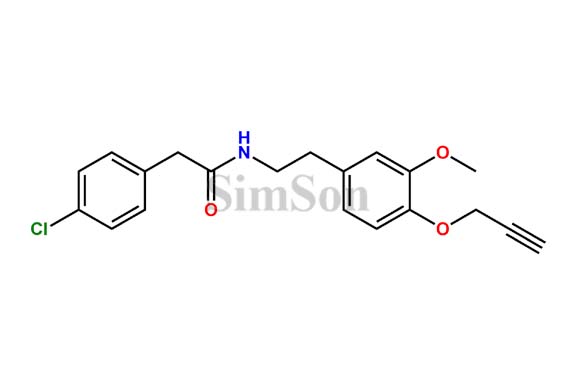 2-(4-chlorophenyl)-N-(3-methoxy-4-(prop-2-yn-1-yloxy)phenethyl)acetamide