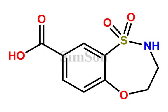 3,4-Dihydro-2H-benzo[b][1,4,5]oxathiazepine-8-carboxylic acid 1,1-dioxide