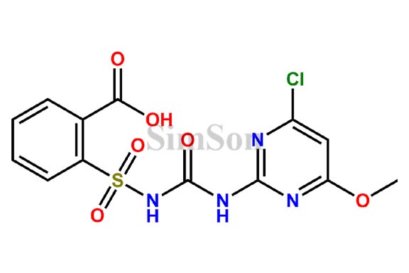 2-(N-((4-Chloro-6-methoxypyrimidin-2-yl)carbamoyl)sulfamoyl)benzoic acid