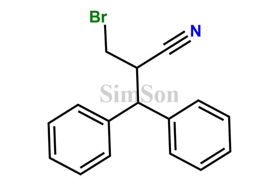 2-(bromomethyl)-3,3-diphenylpropanenitrile