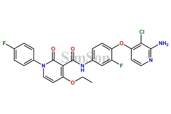 N-(4-((2-Amino-3-chloropyridin-4-yl)oxy)-3-fluorophenyl)-4-ethoxy-1-(4-fluorophenyl)-2-oxo-1,2-dihydropyridine-3-carboxamide