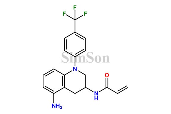 N-(5-amino-1-(4-(trifluoromethyl)phenyl)-1,2,3,4-tetrahydroquinolin-3-yl)acrylamide